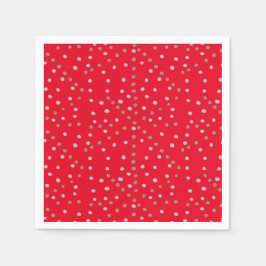 Red Polka dots Pappersservett