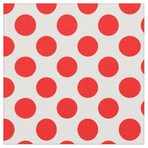 Red Polka dots Tyg