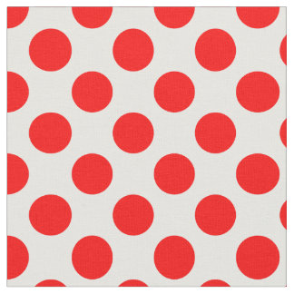 Red Polka dots Tyg