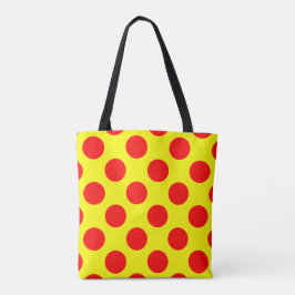 Red Polka dots Tygkasse