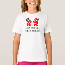 Red polka dots vibrant Ribbon T Shirt