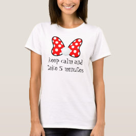 Red polka dots vibrant Ribbon T Shirt