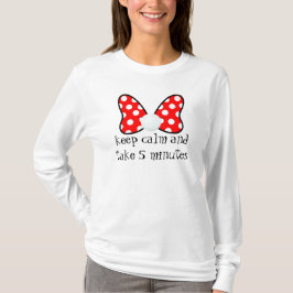 Red polka dots vibrant Ribbon T Shirt