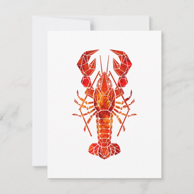 Red polygonal lobster meddelande (Framsida)