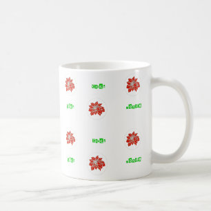 Red Ponsettia Flower Tea och Coffee Mugg