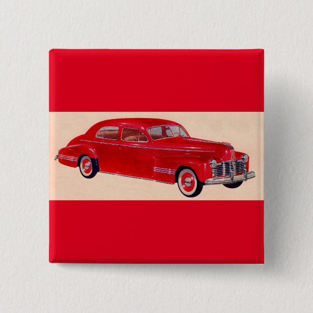 Red Pontiac Torpedo Knapp (Framsida)