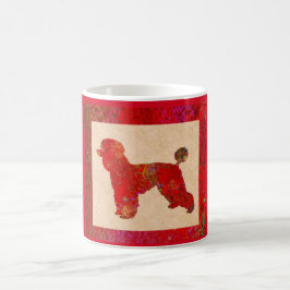 Red Poodle Kaffemugg