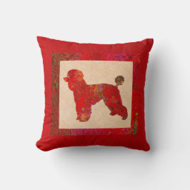 Red Poodle Kudde
