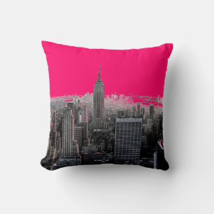 Red Pop Art New York City Kudde