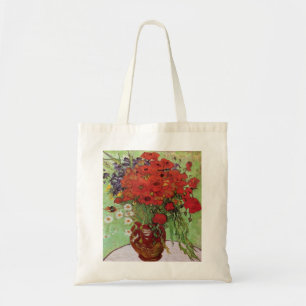 Red Poppies and Daisys by Vincent Van Gogh Card Tygkasse