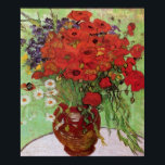 Red Poppies and Daisys by Vincent Van Gogh Poster<br><div class="desc">Röda poppies och Daisy. Målad av Vincent Van Gogh 1890. Den här bilden är offentlig.</div>