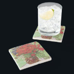 Red Poppies and Daisys by Vincent Van Gogh Stenunderlägg<br><div class="desc">Röda poppies och Daisy. Målad av Vincent Van Gogh 1890. Den här bilden är offentlig.</div>