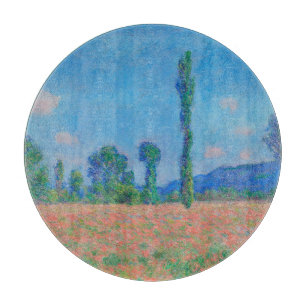 Red Poppies Blå himmel by Monet - Poppy Fält