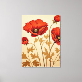 Red Poppies Canvastryck