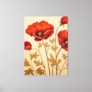 Red Poppies Canvastryck