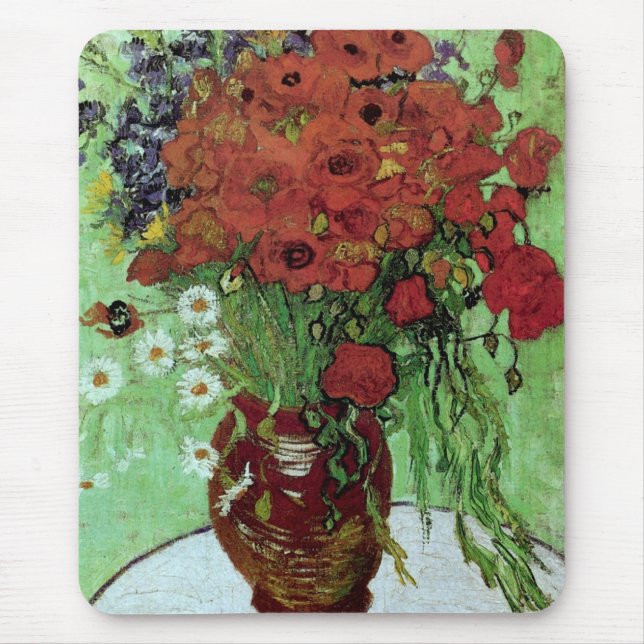 Red Poppies & Daisys (F280)Van Gogh Fine Art Musmatta (Framsidan)