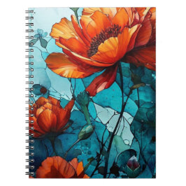 Red Poppies Journal Anteckningsbok
