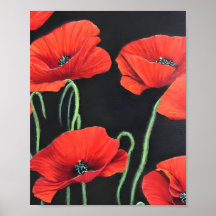 Red Poppies-konst