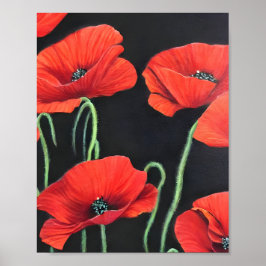 Red Poppies-konst Poster