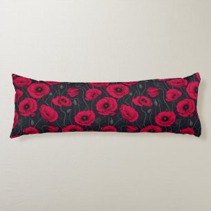 Red Poppies Kroppskudde