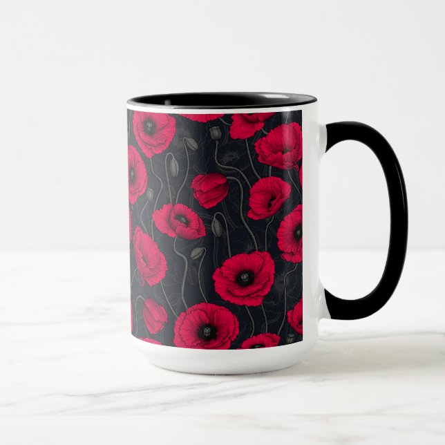Red Poppies Mugg (Höger)