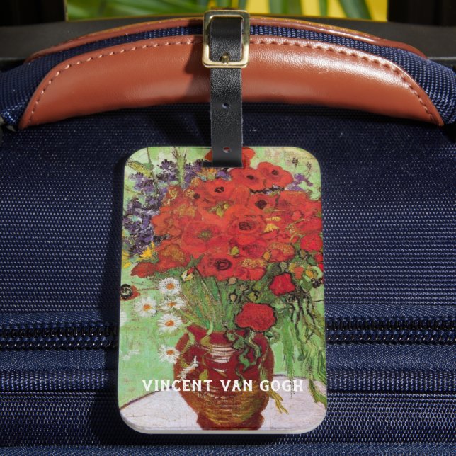 Red Poppies och Daisys av Vincent van Gogh Bagagebricka (Framsida Insitu 2)