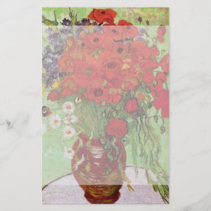 Red Poppies och Daisys av Vincent van Gogh Brevpapper