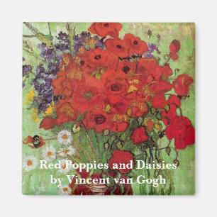 Red Poppies och Daisys av Vincent van Gogh Magnet