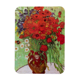 Red Poppies och Daisys av Vincent van Gogh Magnet