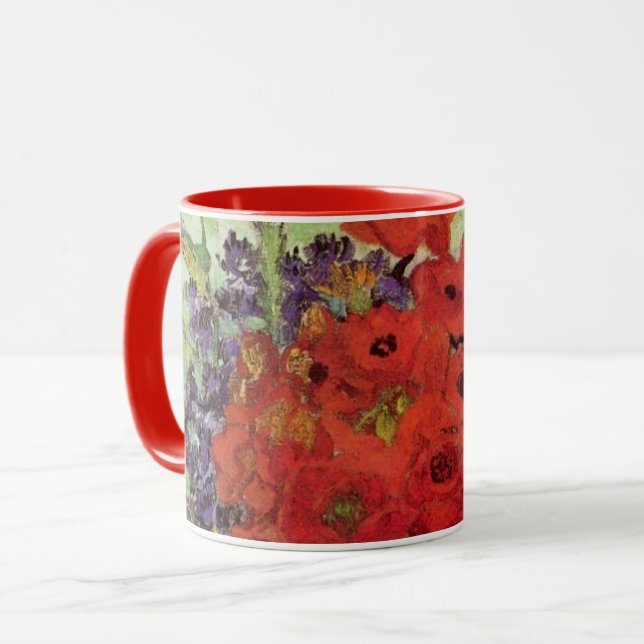 Red Poppies och Daisys av Vincent van Gogh Mugg (Framsida vänster)