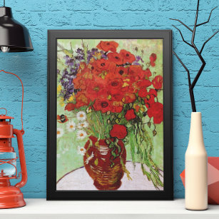 Red Poppies och Daisys av Vincent van Gogh Poster