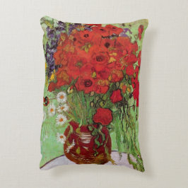 Red Poppies och Daisys av Vincent van Gogh Prydnadskudde