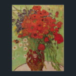 Red Poppies och Daisys av Vincent van Gogh Trätavla<br><div class="desc">Fortfarande: Röda poppies och Daisy av Vincent van Gogh är en vintage bra konst post impressionism fortfarande blommigt målning. En vacker bukett av röda vallmoblommor och vita blommor av daisy färska från trädgården i ett dekorativt vas. Om konstnären: Vincent Willem van Gogh (1853-1890) var en av de mest berömd Post...</div>