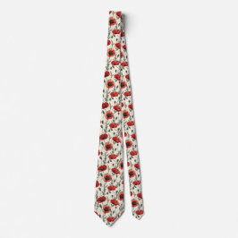 Red Poppies på Cream Slips