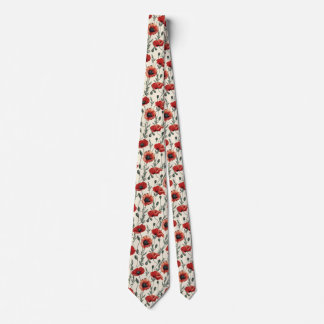 Red Poppies på Cream Slips