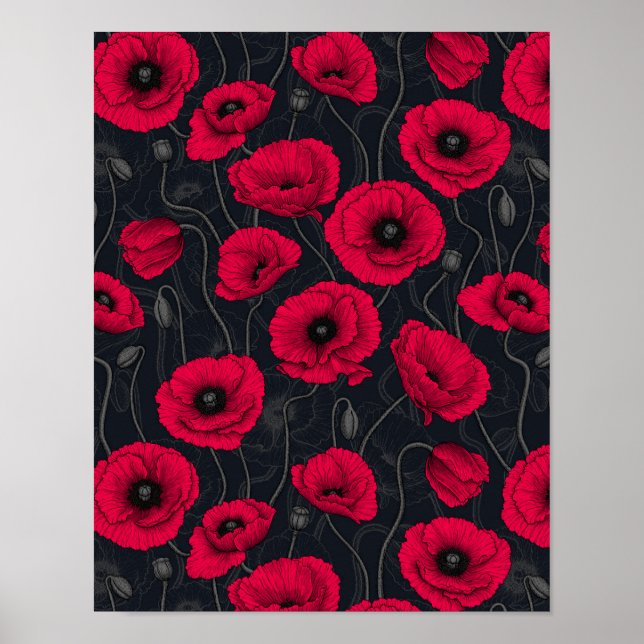 Red Poppies Poster (Framsidan)