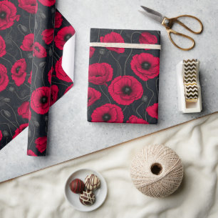 Red Poppies Presentpapper