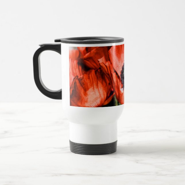 Red Poppies & Stamen Flowers Flora Art Gifts Resemugg (Vänster)