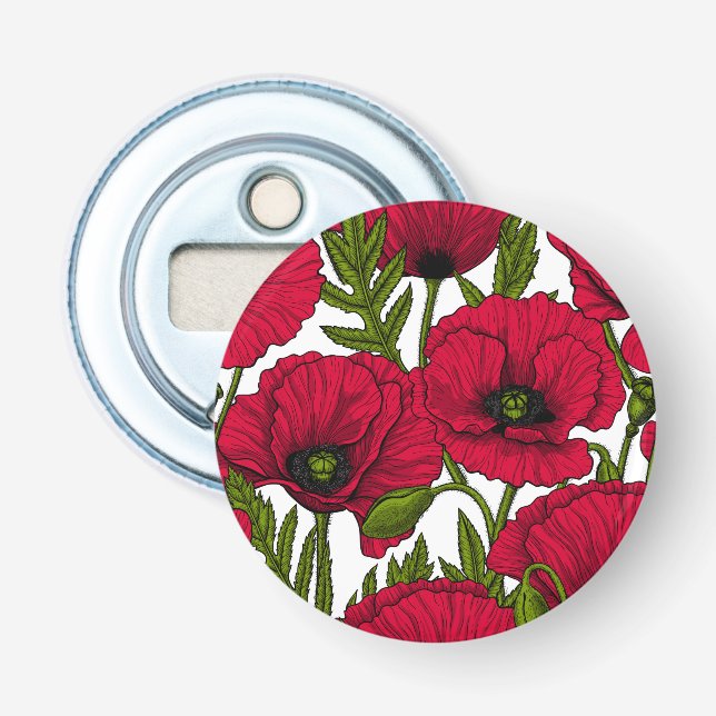 Red Poppy 2 Flasköppnare (Framsidan)