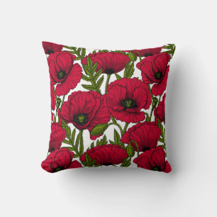 Red Poppy 2 Kudde