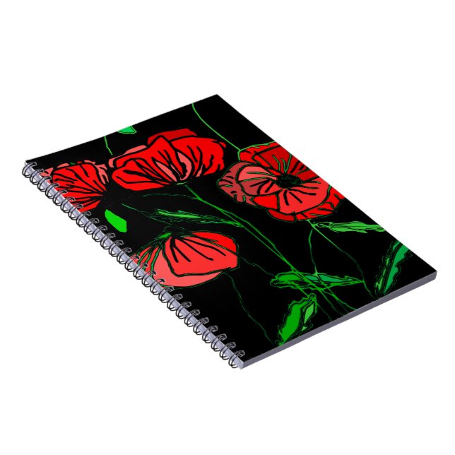 Red Poppy Art - Anteckningsbok (Högra Sidan)