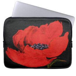 Red Poppy Art Laptop Fodral