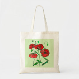 Red Poppy Art Tygkasse