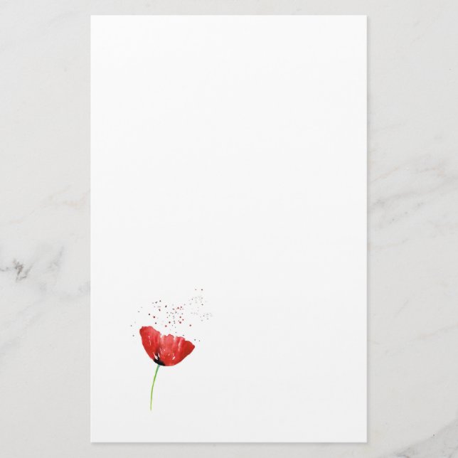 Red Poppy Brevpapper (Framsida)