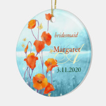 Red Poppy Bröllop Bridesmaids Gift