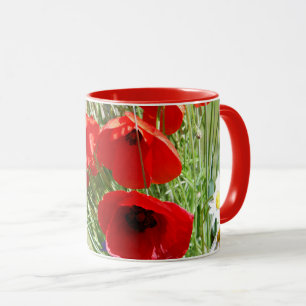 Red Poppy, Cottage Garden-fotot Mugg