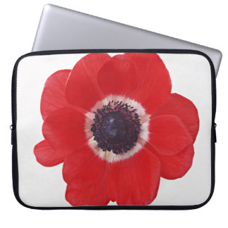 Red Poppy Electronics Bag Laptop Fodral