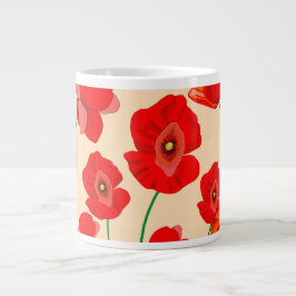 Red Poppy Fält Jumbo Mugg