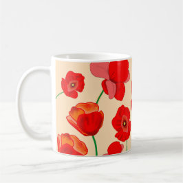 Red Poppy Fält Kaffemugg