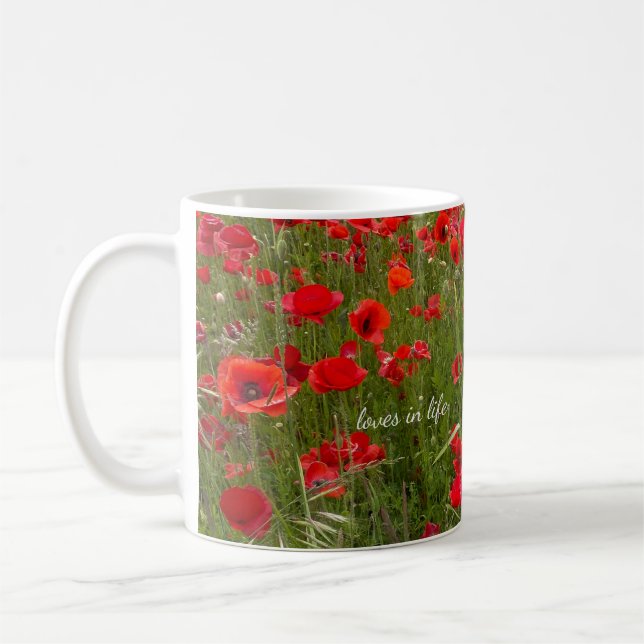 Red Poppy Fält Kaffemugg (Vänster)